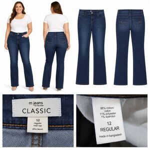 M Jeans by Maurices Classic 12 Mid Rise Slim Bootcut Jeans
